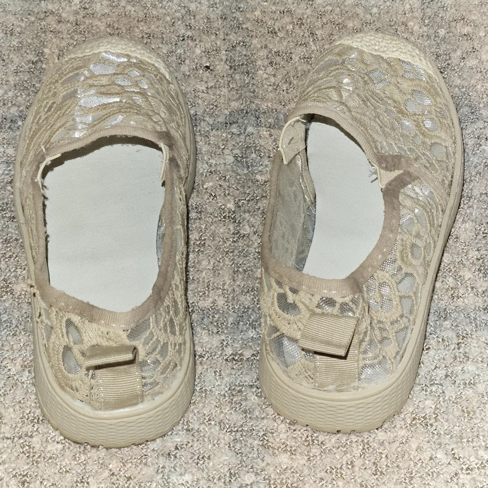 💵3/$20 Bundle 3 Specially MarkPretty Lace Apricot Slip on  Flat Sneaker SZ 7.5 - Picture 5 of 10